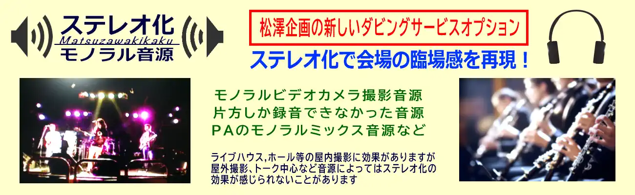 ステレオ化サービスオプションのご案内